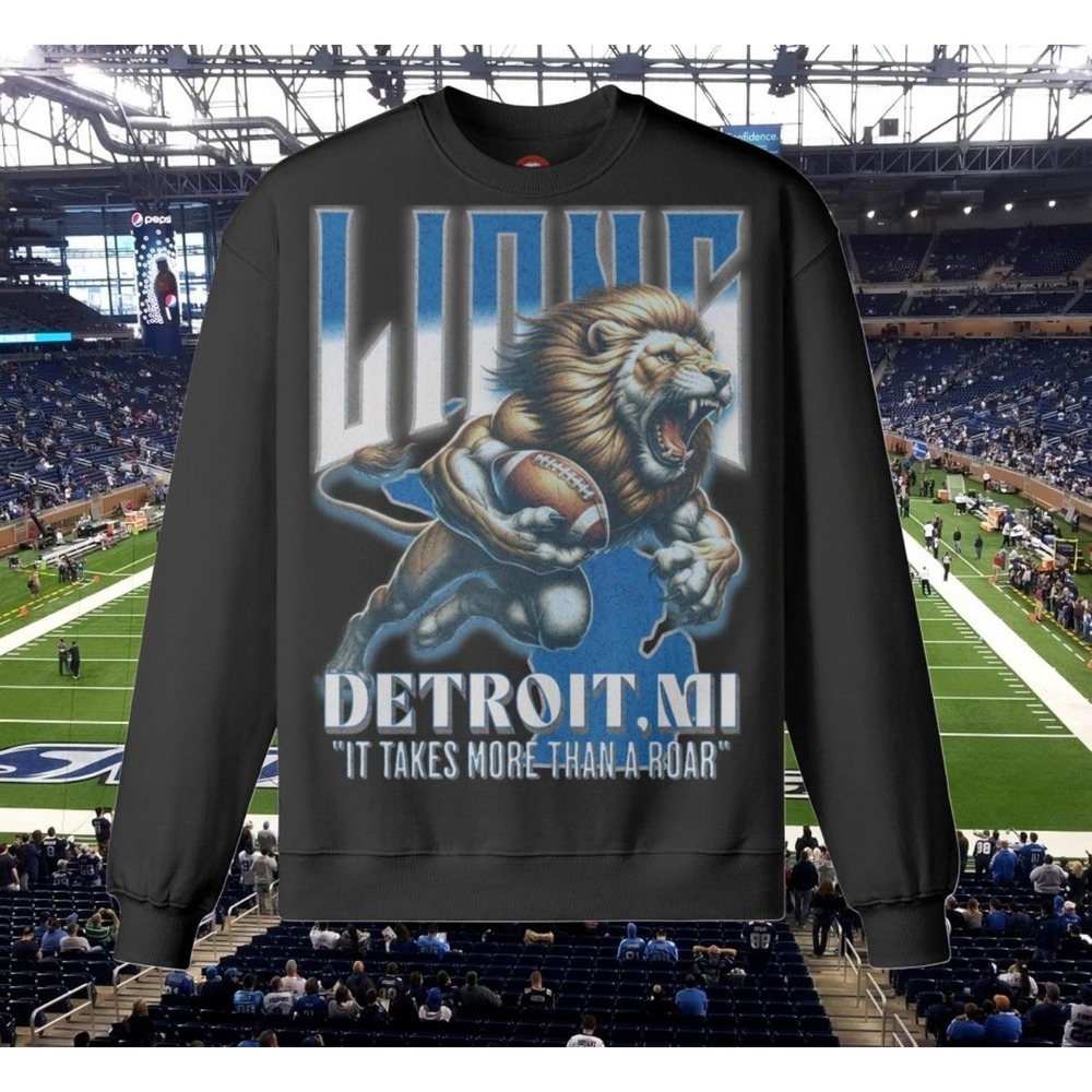 Detroit Lions Sweatshirt,Detroit Football Fan Unisex Trendy Sweatshirt Unisex